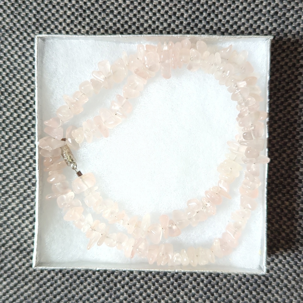 Rose Quartz Necklace - 18"